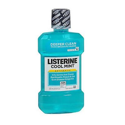 Listerine Listeriini antiseptinen suuvesi, COOLMINT 8,33 unssia (2 kpl pakkaus)