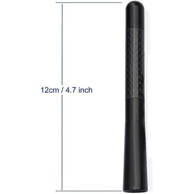 2 stk utskifting av motorsykkel karbonfiberantennemast kompatibel med Harley Davidson 1998-2020 Road King Softail Touring Street Glide Road Glide Fat