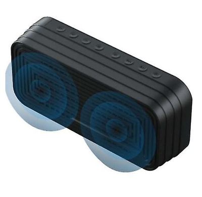 Handuo Bluetooth højttaler vækkeur spejl mobiltelefon Subwoofer Audio Trådløs forbindelse hvid