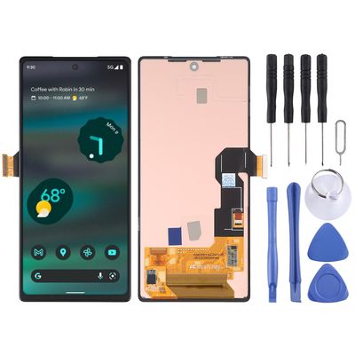 Oem LCD -näyttö Google Pixel 6a Gx7as Gb62z G1azg: lle digitoijan täydellä kokoonpanolla Ei määritetty