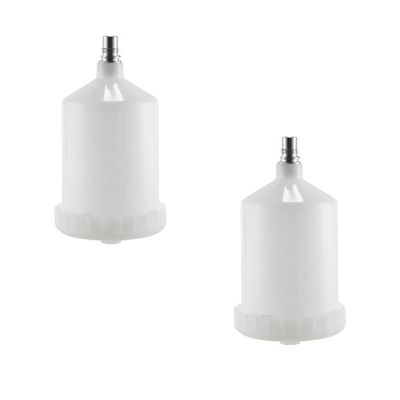 2 stk 600ml plast HVLP maling kopp potten for sata sprøyte kopp kontakt jetmaling sprøyte Hvit