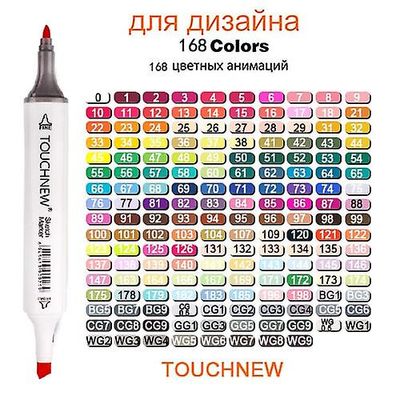 Sofirn 168-farve markør pen sæt, dobbelt-tip markør pen, skole farver, tegneserier