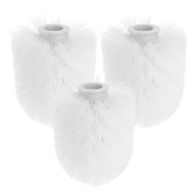Kylpyhuoneen varaosat Muoviset wc-harjaspäät kylpyhuoneen huoltoon 9,50X7,50X7,50CM 3Pack Valkoinen 9.50X7.50X7.50CM