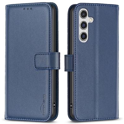 For Samsung Galaxy A05s 4G Case Wallet PU Leather Stand Telefon Cover Blå