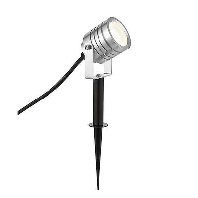 Saxby Lighting (Poole) Luminatra Integreret LED 1 Lys Udendørs Spike Light Silver Anodiseret, Matteret IP65