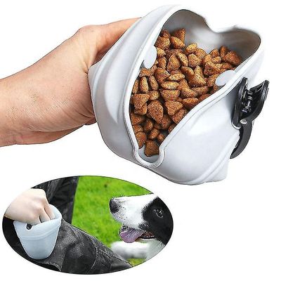 Bærbare Pet Treat Snack Waist Bag Bait Hunde Udendørs Feed Opbevaring Pose Food Reward Waist Tasker Hund Uddannelse amarelo
