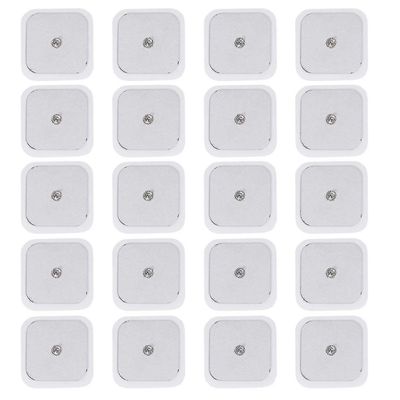 5 x 5 cm 20 pads stud tens selvklebende pads passer beurer tens unit pads erstatning tiere elektroder gjenbrukbare wuqx