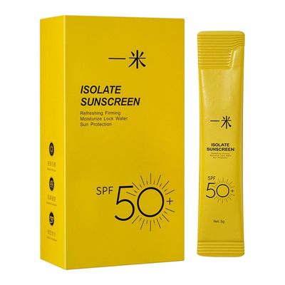 Kuankuanbao Utendørs hele kroppen solkrem SPF50 Proof Portable solkrem lotion 60ml Hvit