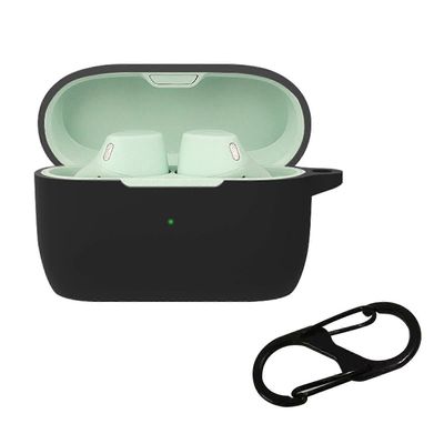 Jabra Elite 4 Active -kuulokkeille, kulutusta kestävä, pölyä hylkivä kotelo, liukumaton kotelo Musta