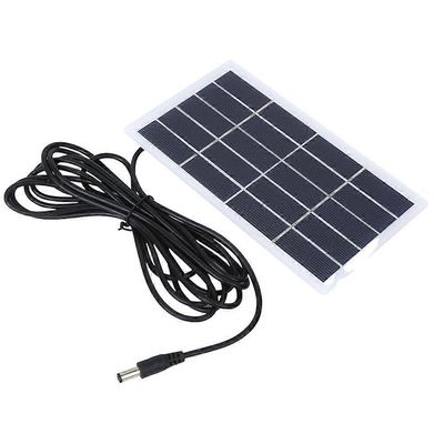 DTCY 2W 5V polypii aurinkovoimaakkupaneeli DC-liitännän latauksella 3,7 V akun ulkopuutarhalampulle