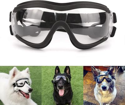 Phwj Dog Goggles solbriller for store hunder Dog Goggles lett å bruke Anti-uv Goggles Motorsykkel Dog Goggles For store / mellomstore hunder