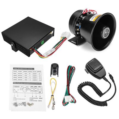 Ebox 12V 400w 150db kovaääninen auton varoitushälytys poliisin palosireenitorvikaiutinjärjestelmä 9 äänellä