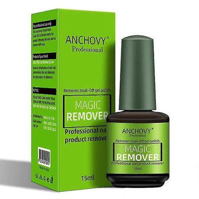 Ammattimainen kynsituotteiden poistoaine - 15ml liottava geelilakanpoistoaine Magic Remover 2 kpl