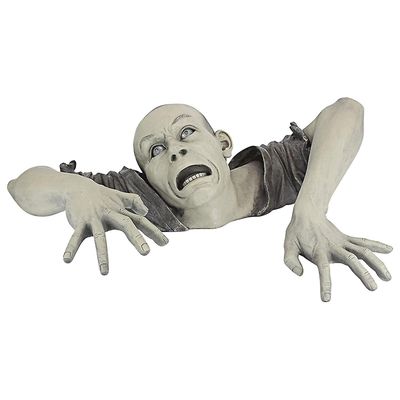 Pop Up Zombie Garden Statue Skummelt Den vandøde harpiksskulpturen