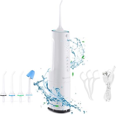 AIR Vand Flosser 360ML Bærbare Oral Vandingsmaskine Trådløst Vand Pick Tænder Cleaner 4 Modes 4 Jet Tips