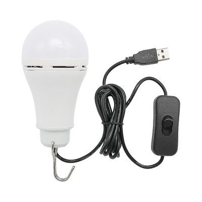Bærbar usb-led pære lys med switch-knap - Home Emergency Night Lamp