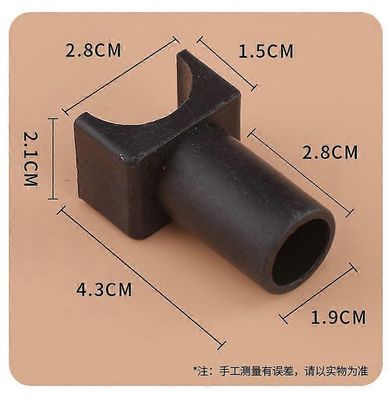 2kpl pyörätuolin istuimen kiskon ohjain muovinen U-muotoinen irrotettava käsivarsirunko Istuimen kiskon ohjaimen varaosat kuljetustuoleihin ja pyör...