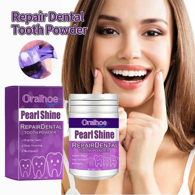 Frusde Lilla Teeth Whitening, Reparasjon Dental Tooth Powder, Teeth Whitening Powder, Mint Flavor Tooth Powder Natural Teeth Whitening Color Correc...