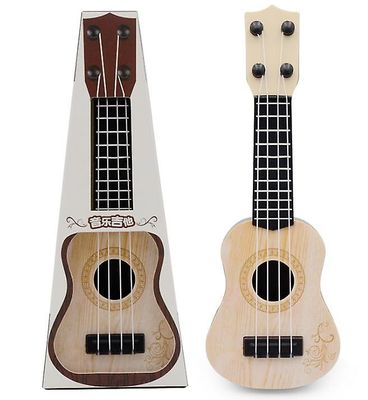 Handuo Musik oplysningstiden Instrument Guitar Legetøj Mini Fire String Guitar beige
