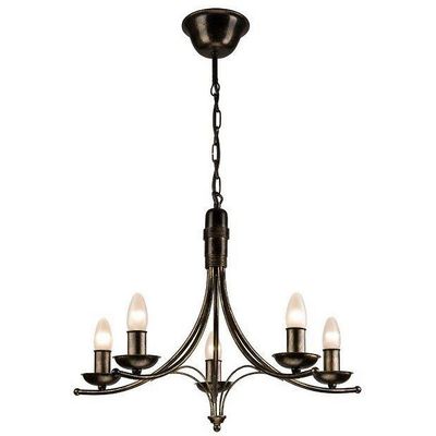 Lamkur Lighting Luca traditionelle lysekroner Sort, 5x E14