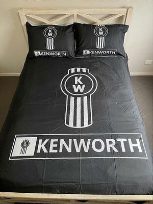 v705 Lakanat Kenworth Logo Tulosta pussilakanasetti Lapset Doona Cover Vuodevaatteet Lakanat IU705 240x260cm 94x102in