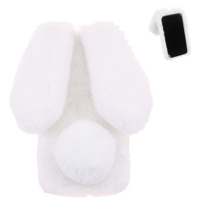 Gangxun Sag for Motorola Moto G9 Play Cute Plys Legetøj Bunny Furry Sag Kanin Fur Sag Blød Silikone Shockproof Cover med Glitter Crystal Diamond Gi...