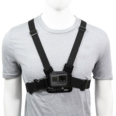 Lanou Brystrem monteringsbælte til Gopro Hero 9 8 7 6 5 4 Insta360 R X2 DJI OSMO Action Camera Sele til Go Pro SJCAM EKEN tilbehør