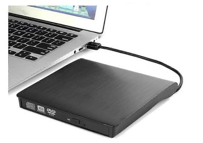 Yuzee Ulkoinen asema USB kannettava poltin cd rw dvd rom lukija kirjoittaja mac windows Musta
