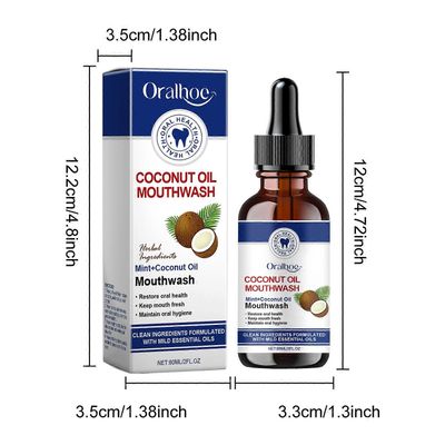 Kookospähkinäöljy Suuvesi Poistaa Kellastumisen Ja Kirkastaa Palauttaa Suun Terveyden Raikastaa Hengitys Puhdista Suun jäämät Piilota tahrat PU3918 A