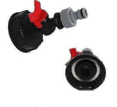 Heker 1000L IBC-vesisäiliöhana S60x6-sovitinventtiilillä ja 3/4 (vain hana) UUSI