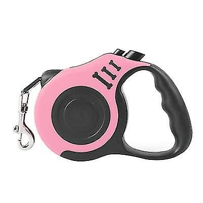 Holdbar hund snor automatisk trækkraft reb snor Pink 3m