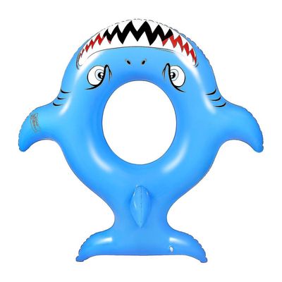Mikasa Oppustelige Shark Swimming Ring Børn Summer Party Swimming Ring Udendørs Let Oppustelige Svømning Float Ball Egnet til Pool Party (blå)