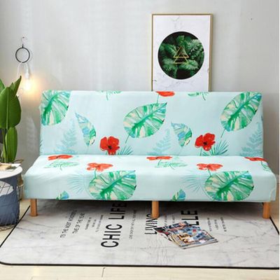 Ruili Armløs folde sovesofa cover universel all inclusive full cover sommer sofa cover universel stof sofa pude 150