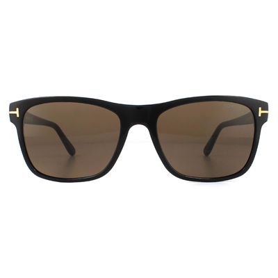 Tom Ford solbriller Giulio FT0698 01J skinnende sort Roviex 57 mm