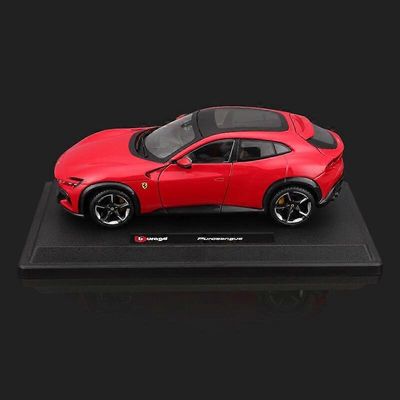 Bburago 1:25 Purosangue SUV Auto Malli Alloy Painevaletut ajoneuvot Lelu Voiture Lahjat Keräilylelu moottoripyörät Red