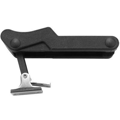 Joustava oven vetosalvan lukko 3,8 tuumaa, pehmeästä kumista valmistettu musta, keskiasennettava C7-10