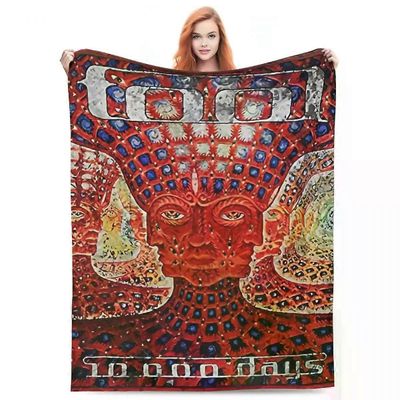 Kerota Työkalubändi Albumi Peitto Sametti Painettu Rock-musiikki Mukava Kevyt Ohut Heitto Peitot Sohvalle Auton Matto Pala 150x125cm