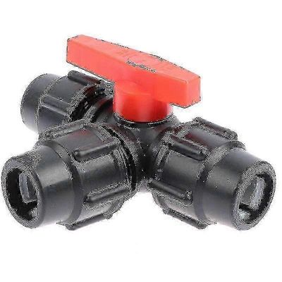 LM 76838205541561 kpl PE kolmitieputkiventtiili - pikaliitäntä LUJ A7(Black 25mm)
