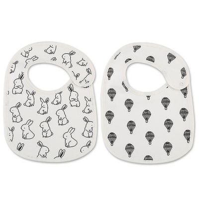 Zhuopai 2 Pack Little Bear Infant Bib Kids Baby Vandtæt Bib Bunny luftballon