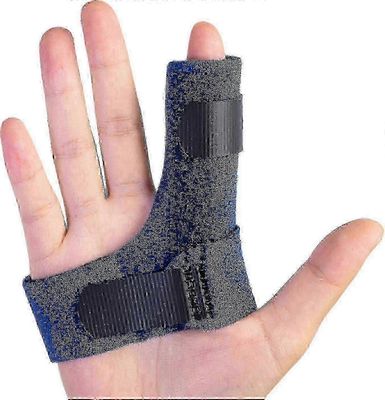 Sumifun-sormituki, liipaisinsormilasta eturenkaalle keskirengas vaaleanpunainen sorminiveltulehduskipu, jännevamma, rikkoutunut mallet-sormenvakain...