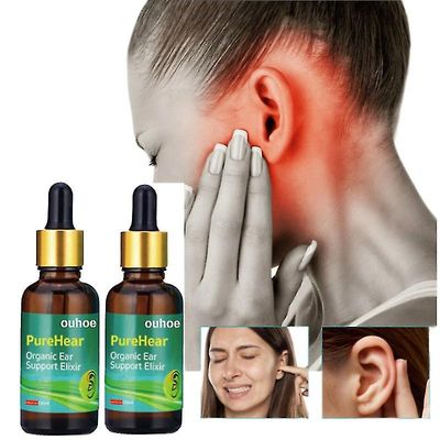 2 stk dråper Ear Canal Care Oil Tinnitus Ear Drops Cochlear Care Oil For øresus