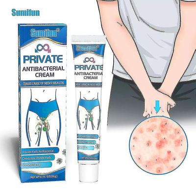 Yongli Menns Anti-kløe Cream, Private Care Cream, Anti-bakteriell, Anti-kløe og Deodorant 20g 1PC