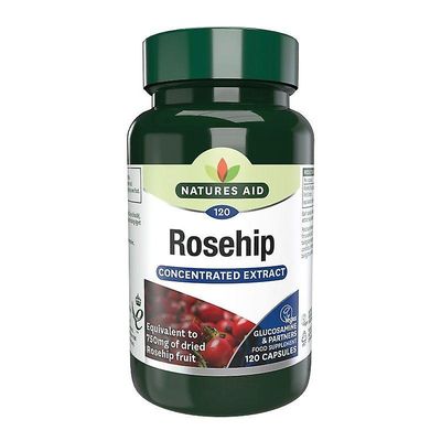 Natures Aid Luonne ' s tuki ruusun Marja 750mg kapselit 120 (125740)