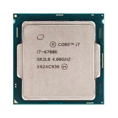 Core i7-6700K -suoritin - kanta LGA 1151 4 ydintä, 8 säiettä, 4,0 GHz, 8 Mt, L3-välimuisti, 91 W.