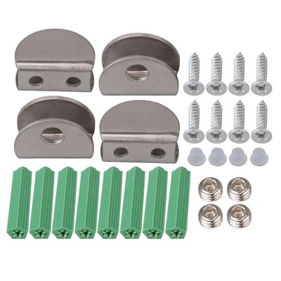 4Pcs lille rustfrit stål glas klemme klipholder