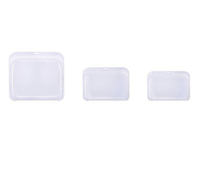 Handuo Genanvendelig madopbevaringspose, fryseposer, friskholdbar taske (3pcs) hvid