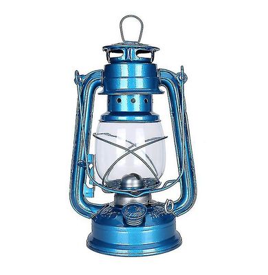 retro parafin lampe 25cm camping lys hjem dekorativ hengende lampe Lys blå