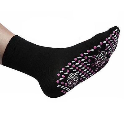 Selvopvarmende fodmassage sokker (kina)(sort)