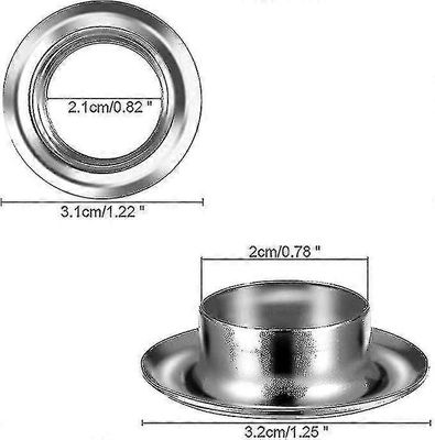 50 Grommets Eyelets Eyelets Setit 20mm Grommet Eyelet Kit Battqx