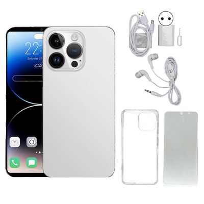 6.1in älypuhelin Ten Core 2G 4GB 64GB 8MP 16MP 7000mAh Android 11.0 Mobile päivittäin 100?240V valkoinen